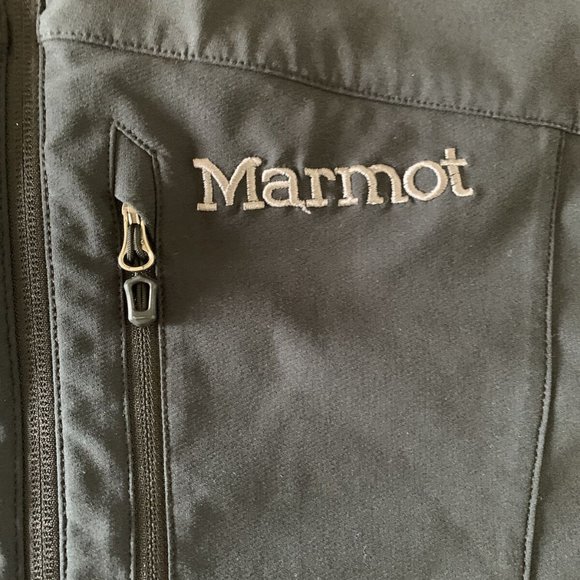 Marmot Bero Softshell Jacket Men’s size Large Windproof Black L900936 M3A - Picture 3 of 10